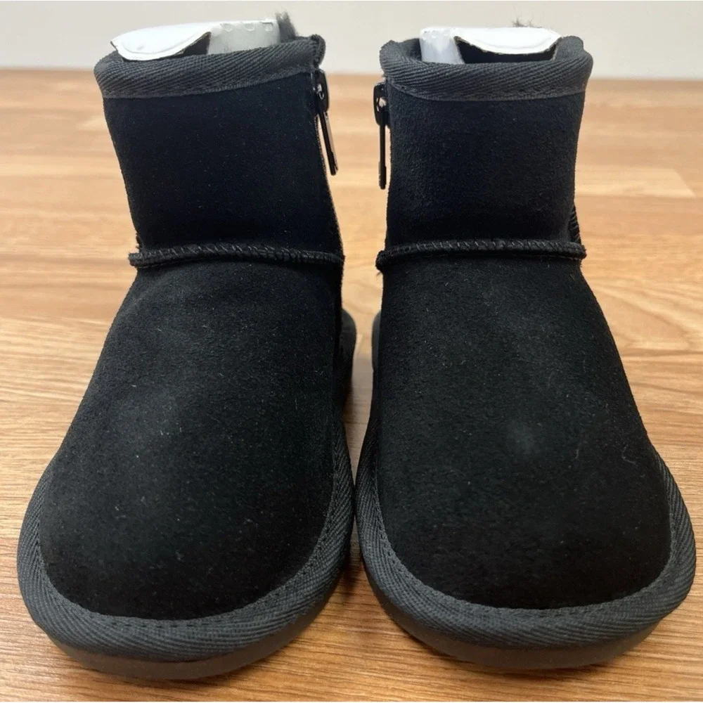 Koolaburra by UGG Koola Mini Black Shearling Style Boots Toddler Size 6 NEW